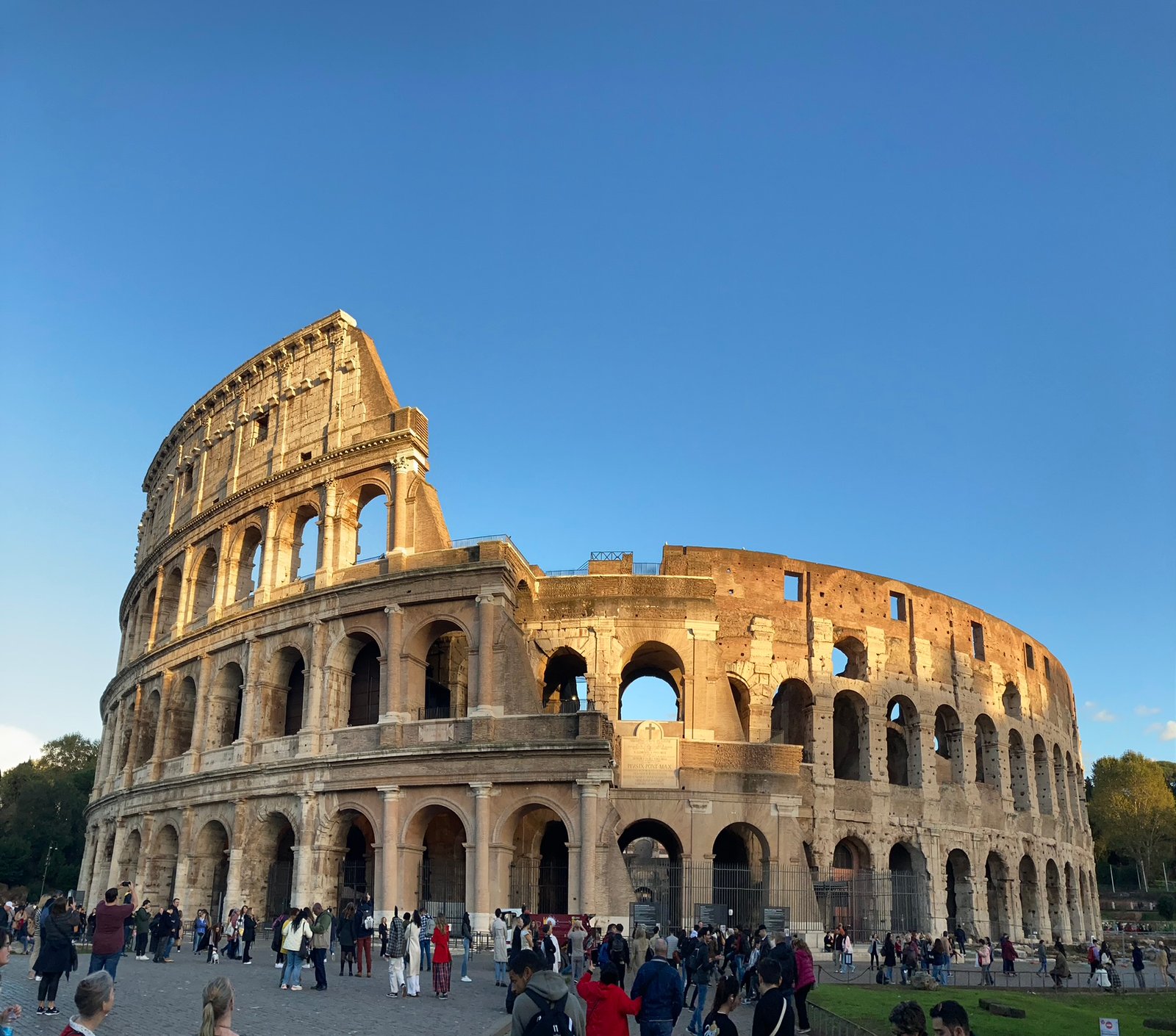 Vue extérieur du Colisée de Rome.